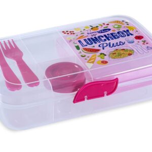 קופסת אוכל לאנץ בוקס פלוס ורוד